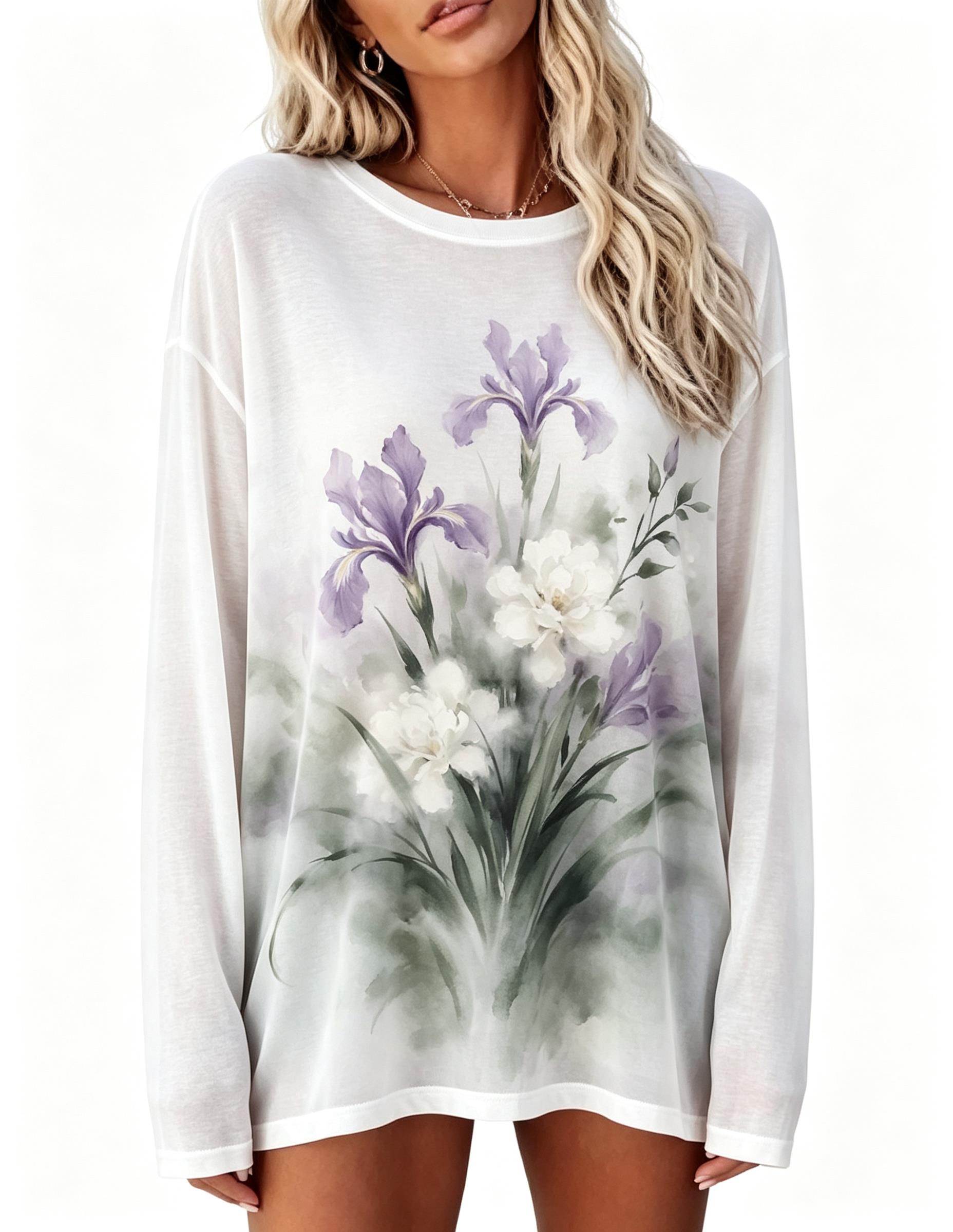 Women Long Sleeve T‑Shirt Vint - đánh giá và giá Wallpaper