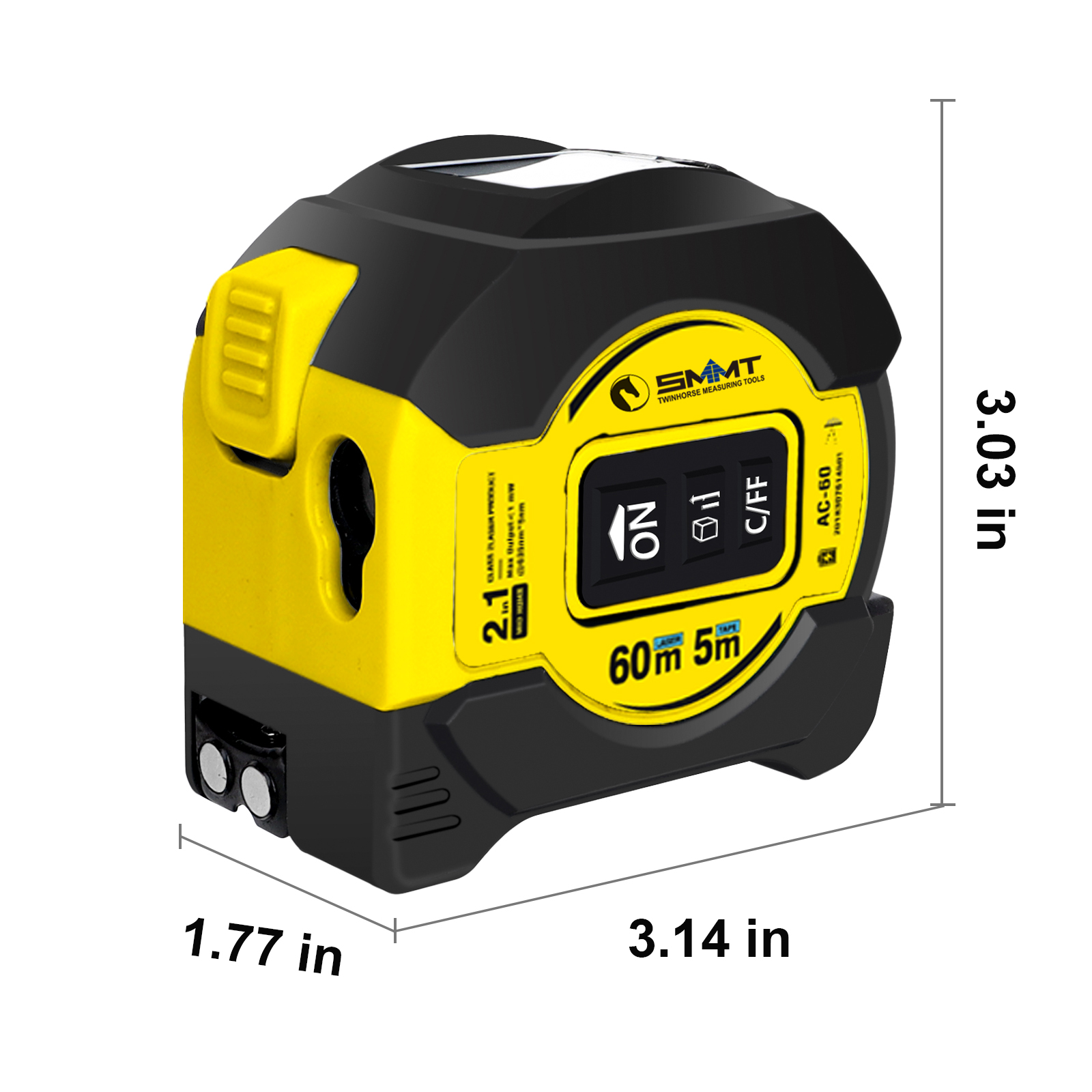 2-in-1 Laser Tape Measure 5m 6 - đánh giá và giá Tape Measure