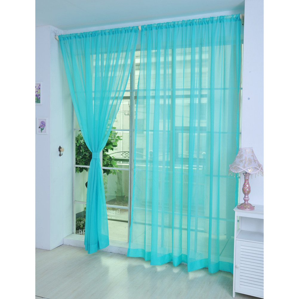 Transparent Voile Window Sheer - đánh giá và giá Curtain Rods