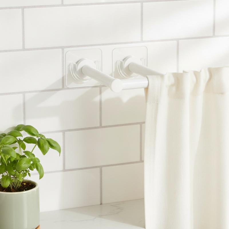 4 PCS Transparent Adhesive Cur - đánh giá và giá Curtain Rods