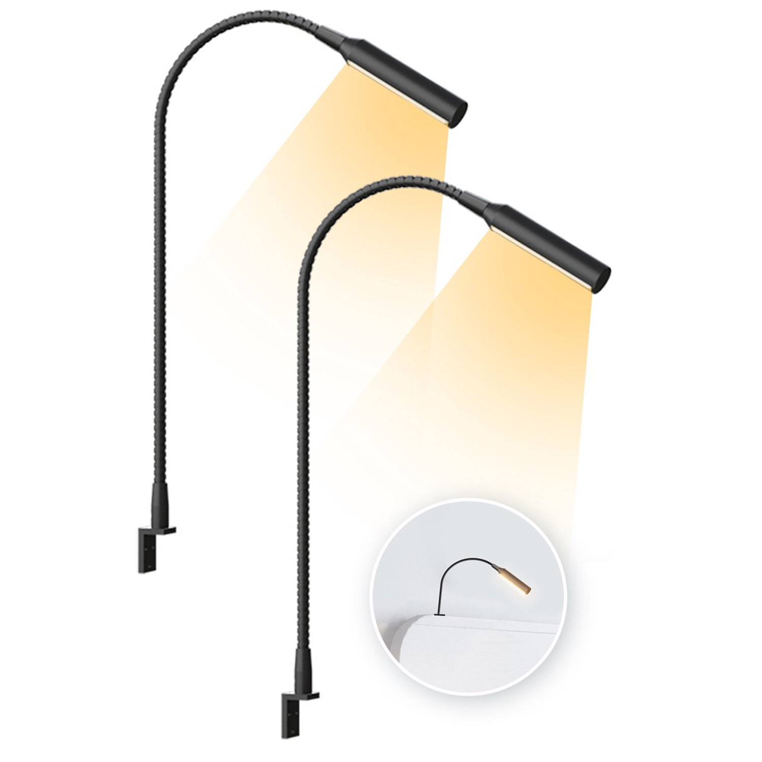 2pcs LED Reading Lamp with Dim - đánh giá và giá Light Switch